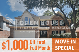 4 Bedroom House – 11307 Sunshine Park Dr, Cypress, TX, 77429-3081
